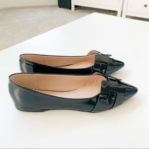Wild Diva Black Pat Flats Pippa-410